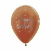 SA Balloons Metallic Happy Birthday On Copper Balloons (3) Balloonery