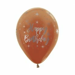 SA Balloons Metallic Happy Birthday On Copper Balloons (3) Balloonery