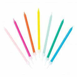 Talking Tables Rainbows & Unicorns 10cm Rainbow Brights Candles