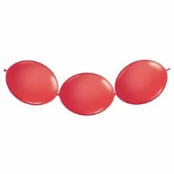 SA Balloons Fashion Solid Red Link O Loon Balloons