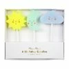 Meri Meri Sun Moon & Cloud Candles (6) Sun & Clouds