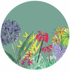 Simply Placemats Round Disposable Placemats - Botanical