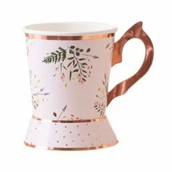 Ginger Ray Rose Gold Foiled Floral Tea Cup