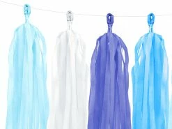 Party Deco Blue Tassel Garland Flying High