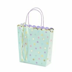 Party Deco Gift Bags Mint Stars Gift Bag