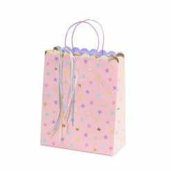 Party Deco Pink Star Gift Bag Gift Bags