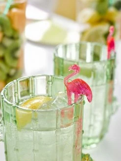 Talking Tables Tropical Fiesta Stirrer And Pick Set Flamingo