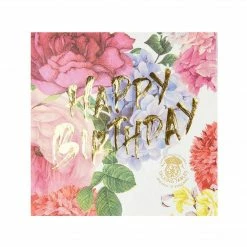 Talking Tables Truly Scrumptious Bridgerton Happy Birthday Napkins Tabletop