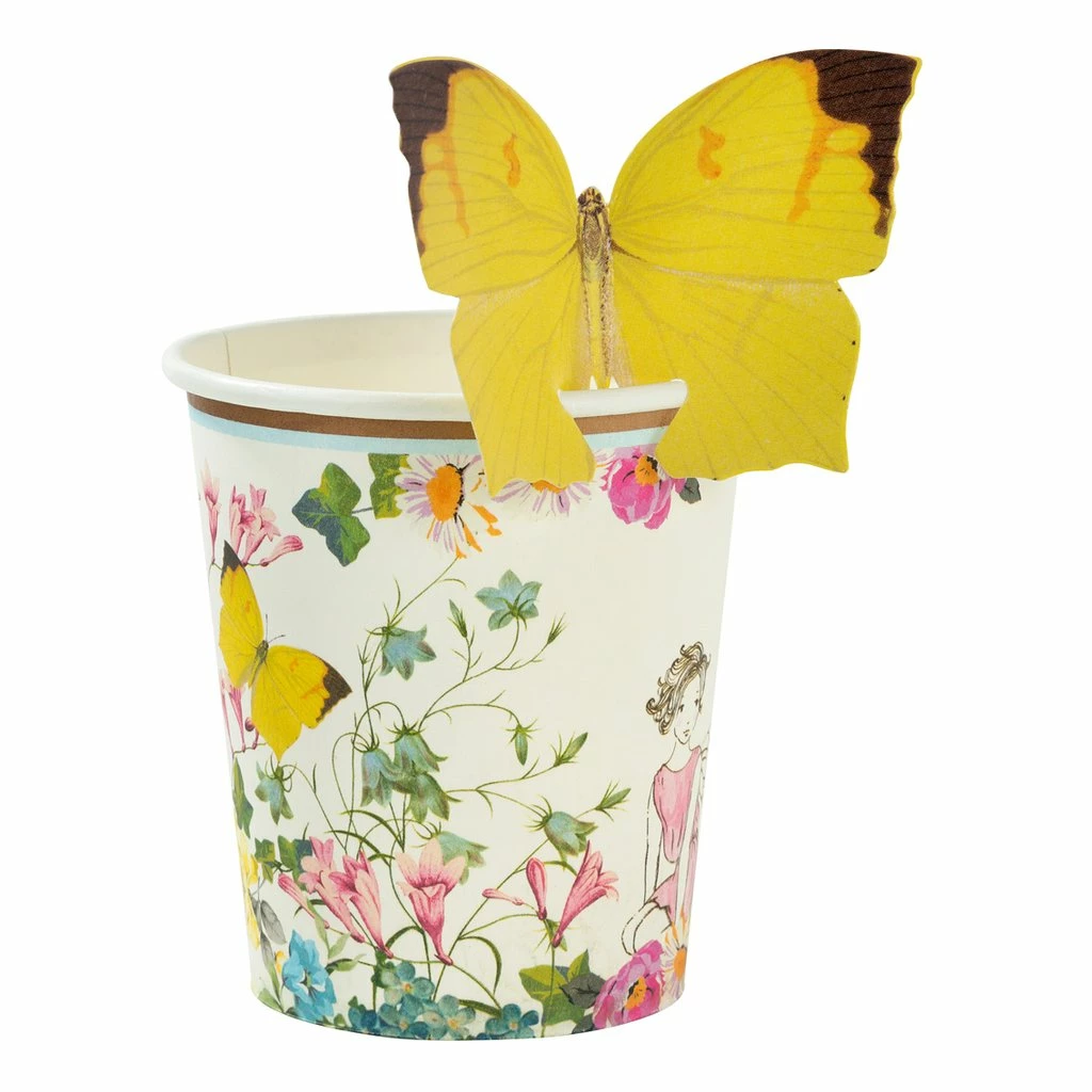 Talking Tables Tabletop Truly Fairy Paper Cups With Butterfly Detail 3 Talking Tables Tabletop Truly Fairy Paper Cups With Butterfly Detail
