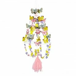 Talking Tables Pastel Butterfly Chandelier Hanging Decoration