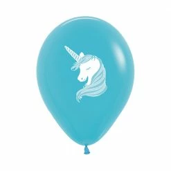 SA Balloons Rainbows & Unicorns Caribbean Blue Unicorn Balloons (3)