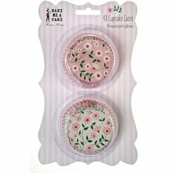 Meri Meri Beautiful Pink Floral Cupcake Cases Bunny