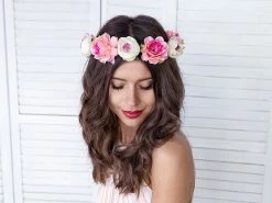 Party Deco Mixed Flower Crown Photo Props