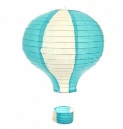 ROFOR Hot Air Balloon Paper Lantern - Blue