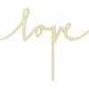 Party Deco Wooden Love Cake Topper