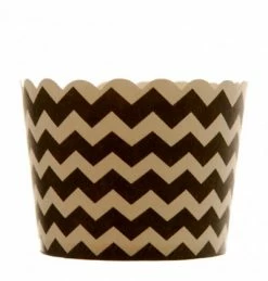 ROFOR Construction Black Chevron Cupcake Holders