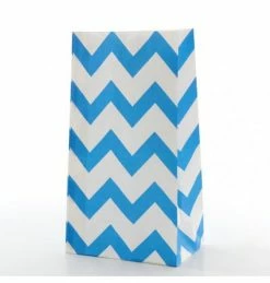 ROFOR Royal Blue Chevron Treat Bags Party/Treat Bags