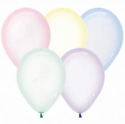 SA Balloons Butterfly Assorted Crystal Pastel Balloons