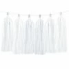 ROFOR DIY White Tassel Garland