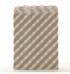 ROFOR Grey Diagonal Stripe Candy Bags