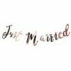 Ginger Ray Rose Gold Foil Just Married Bunting Decorate