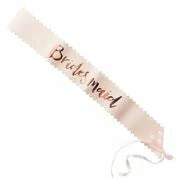 Ginger Ray Rose Gold And Pink Bridesmaid Sashes