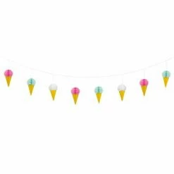 Gift And Decor Candy Land / Ice Cream Ice Cream Honeycomb Garland