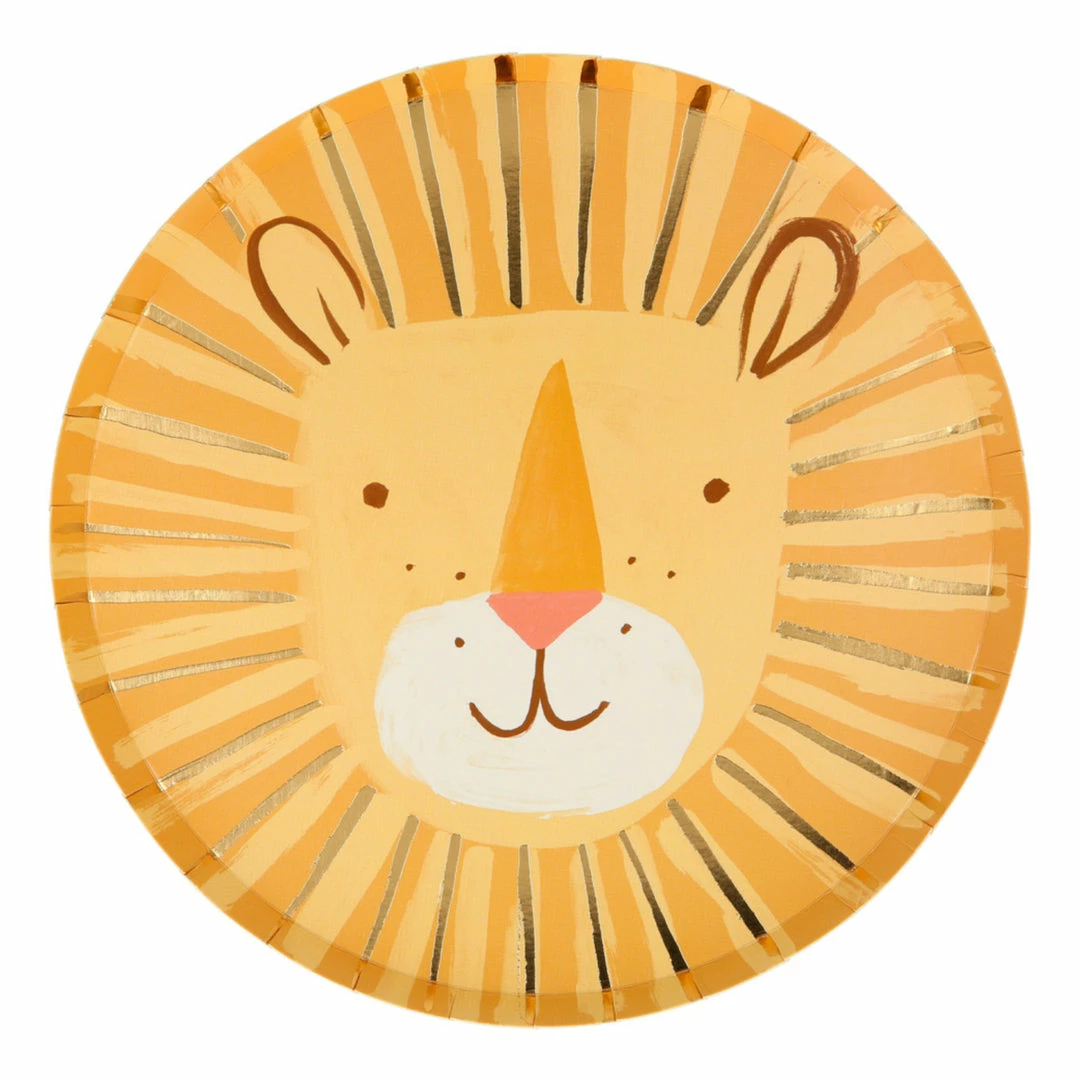 Meri Meri Tabletop Lion Plates 1 Meri Meri Tabletop Lion Plates