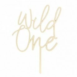 Party Deco Wild One Let's Explore Wooden Wild One Topper