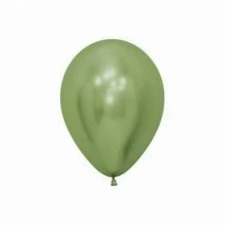 SA Balloons Dinosaur Mini Reflex (Chrome) Lime Green Balloons