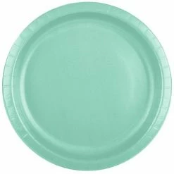 Party Express Plain Fresh Mint Paper Plates