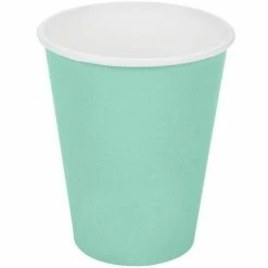 Party Express Plain Fresh Mint Paper Cups (8)