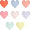 Meri Meri Party Palette Heart Large Napkins