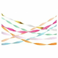 Meri Meri Bright Crepe Paper Streamers (x 7)