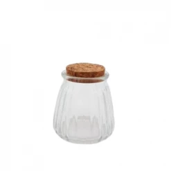 Must Love Party Decorate Mini Ripple Glass Bottle With Cork Lid