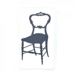 Must Love Party DIY Cute Frenchy Silhouette Chair Gift Tags / Place Cards (25 Pk)