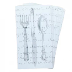 Must Love Party DIY Vintage Script Cutlery Gift Tags / Place Cards (25 Pk)