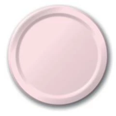 Party Express Plain Classic Pink Paper Plates