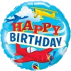 Laceys Birthday Aeroplane Foil Balloon Flying High