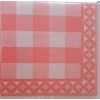 Tavola Pink Check Airlaid Napkins (25) Tabletop