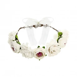Party Deco White Flower Crown
