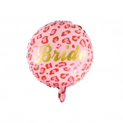 Party Deco Pink Leopard Bride Foil Balloon