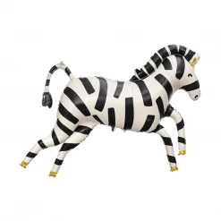 Party Deco Zebra Foil Balloon Into The Wild