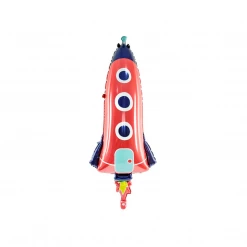 Party Deco Space Rocket Foil Balloon