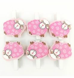 ROFOR Pretty Pink Sheep Pegs Sale