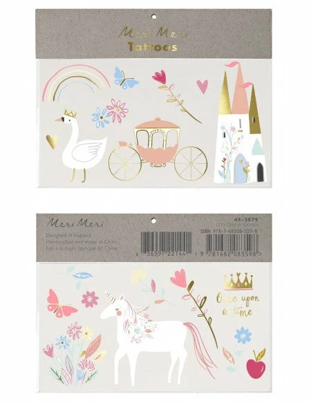 Meri Meri Princess Tattoos 1 Meri Meri Princess Tattoos