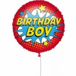 Laceys Superhero Birthday Foil Balloon Superheros