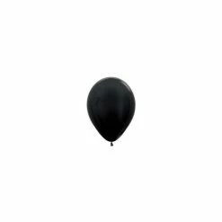 SA Balloons Mini Fashion Solid Black Balloons Monochromatic