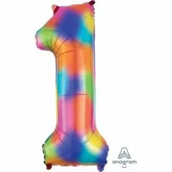 SA Balloons Rainbow Splash 1 Foil Balloon