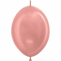 SA Balloons Blossom Girls Metallic Rose Gold Link O Loon Balloons